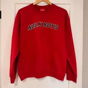 🔥 Nelk Boys Red Crewneck Sweatshirt 🔥